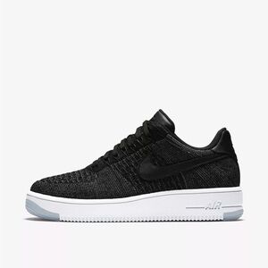 Nike AIR FORCE 1 ULTRA FLYKNIT LOW - Black